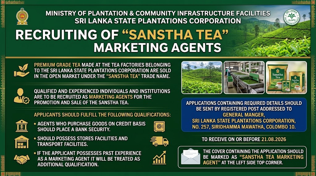 Recruiting of Sanstha Tea Marketing Agents